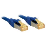 Lindy S/FTP Cat.6 (Gigabit) Καλώδιο Δικτύου Ethernet 1m Μπλε 47277
