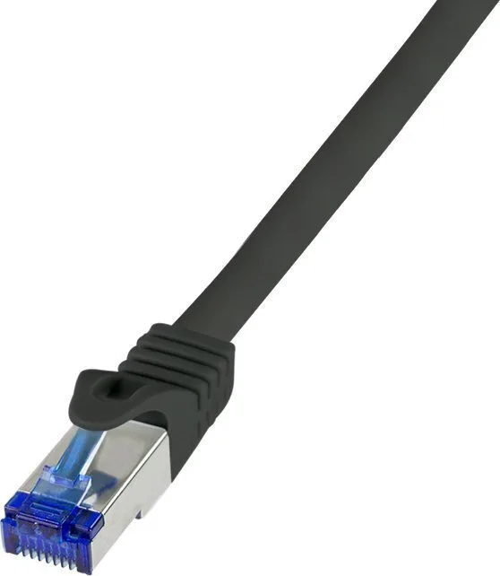 LogiLink S/FTP Cat.6a (Gigabit) Καλώδιο Δικτύου Ethernet 7.5m Μαύρο C6A083S - Image 1