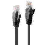 Lindy U/UTP Cat.6 (Gigabit) Καλώδιο Δικτύου Ethernet 0.3m Μαύρο 48075