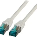 EFB S/FTP Cat.6a (Gigabit) Καλώδιο Δικτύου Ethernet 0.5m Γκρι MK6001.0,5G