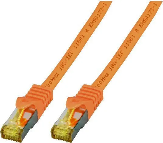 EFB S/FTP Cat.6a (Gigabit) Καλώδιο Δικτύου Ethernet 10m Πορτοκαλί MK7001.10O - Image 1