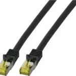 EFB S/FTP Cat.6a (Gigabit) Καλώδιο Δικτύου Ethernet 20m Μαύρο MK7001.20B