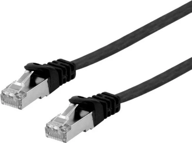 Equip U/FTP (STP) Cat.6a (Gigabit) Καλώδιο Δικτύου Ethernet 0.5m Μαύρο 607697 - Image 1