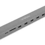 DeLock USB-C Docking Station με HDMI 4K PD Ethernet Γκρι (87895)