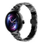 HiFuture Aura Stainless Steel Smartwatch με SIM και Παλμογράφο (Μαύρο)