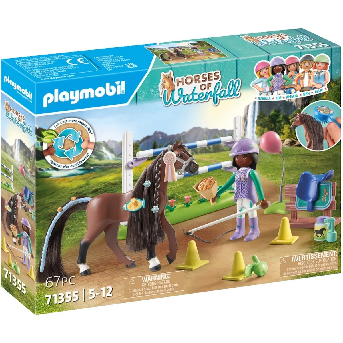 20231108154310_playmobil_horses_of_waterfall_zoe_blaze_mathima_tournoua_gia_5_12_eton_71355.jpeg Playmobil Horses Of Waterfall Zoe & Blaze Μάθημα Τουρνουά για 5-12 ετών 71355 - Image 1