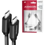 Axagon USB 2.0 Cable USB-C male - USB-C 60W Μαύρο 1.1m AKAXNTUCMCM20TB