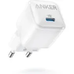 Anker Φορτιστής Χωρίς Καλώδιο GaN με Θύρα USB-C 20W Power Delivery Λευκός (Nano)