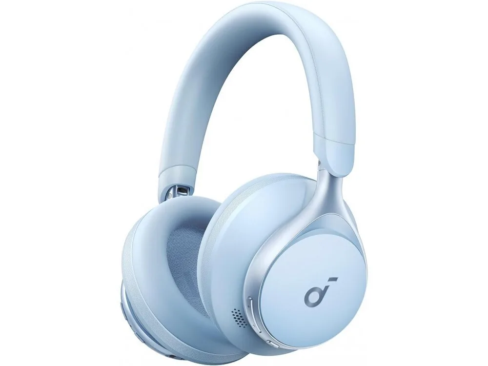Anker Space One Ασύρματα / Ενσύρματα Over Ear Ακουστικά με 55 ώρες Λειτουργίας Γαλάζια - Image 1