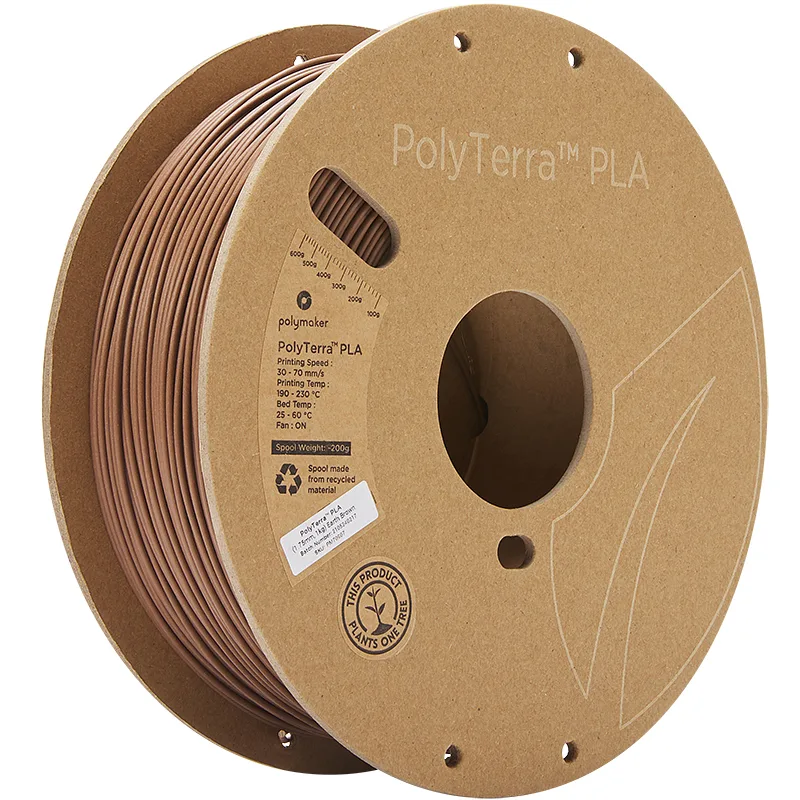 20231120103809_polymaker_polyterra_pla_3d_printer_filament_1_75mm_kafe_1kg.jpeg Polymaker Polyterra PLA 3D Printer Filament 1.75mm Earth Brown 1kg - Image 1