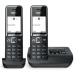 Gigaset Comfort 550A Ασύρματο Τηλέφωνο Duo με Ελληνικό Μενού Μαύρο