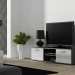 Έπιπλο Τηλεόρασης Soho Γκρι/Λευκό Μ140xΠ43xΥ37cm SOHORTV140SZ/BI