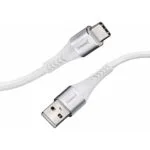 Intenso A315C Braided USB 2.0 Cable USB-C male - USB-A 60W PD Λευκό 1.5m 7901102