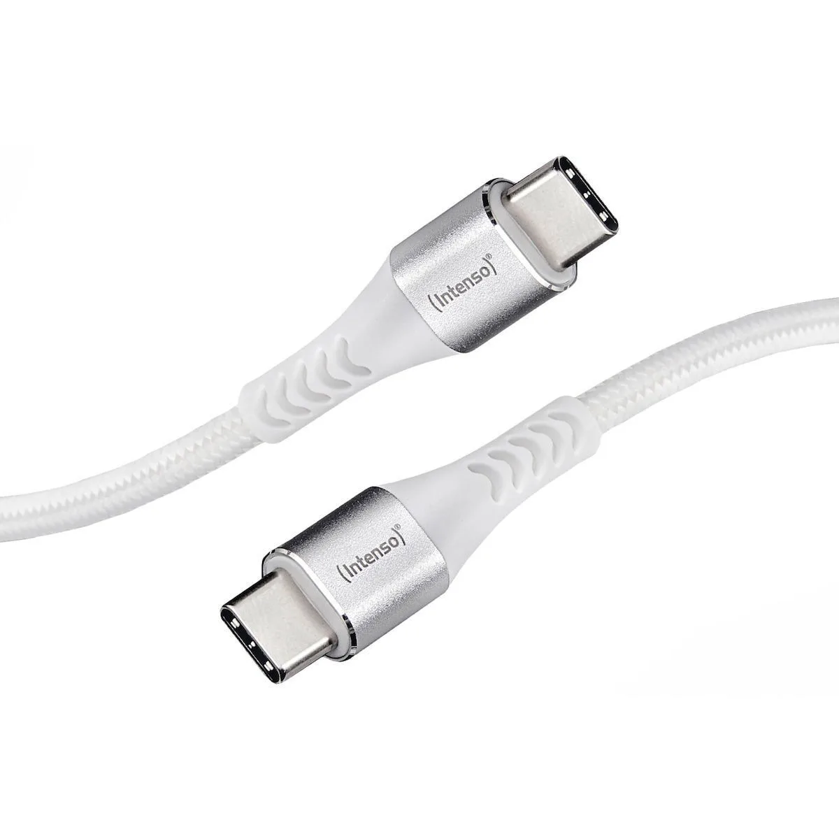 Intenso C315C Braided USB 2.0 Cable USB-C male - USB-C 60W PD Λευκό 1.5m 7901002 - Image 1