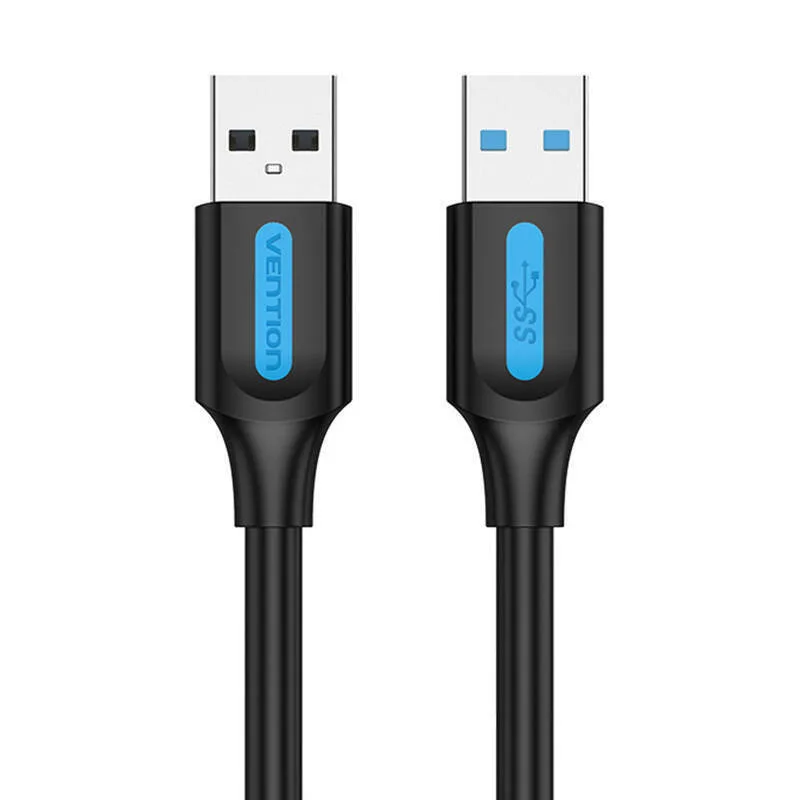 20231130111452_vention_usb_3_0_cable_usb_a_male_usb_a_male_mayro_2m_056529.jpeg Vention USB 3.0 Cable USB-A male - USB-A male Μαύρο 2m CONBH - Image 1