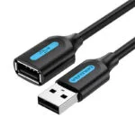 Vention USB 2.0 Cable USB-A male - USB-A female Μαύρο 1m CBIBF