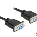 DeLock Καλώδιο RS232 9-pin female σε RS232 9-pin female 2m (86605)