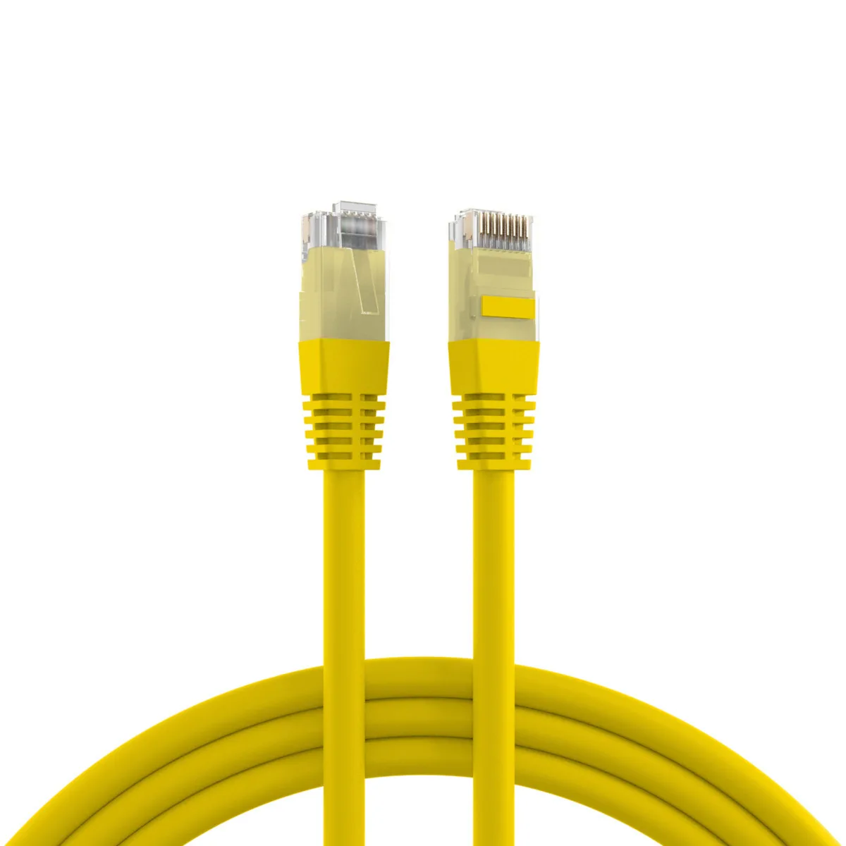 EFB U/UTP Cat.6 (Gigabit) Καλώδιο Δικτύου Ethernet 0.25m Κίτρινο K8100GE.0.25 - Image 1