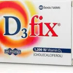 UNI-PHARMA D3 Fix Βιταμίνη για Ενίσχυση του Ανοσοποιητικού & την Υγεία των Οστών 1200iu 60 ταμπλέτες