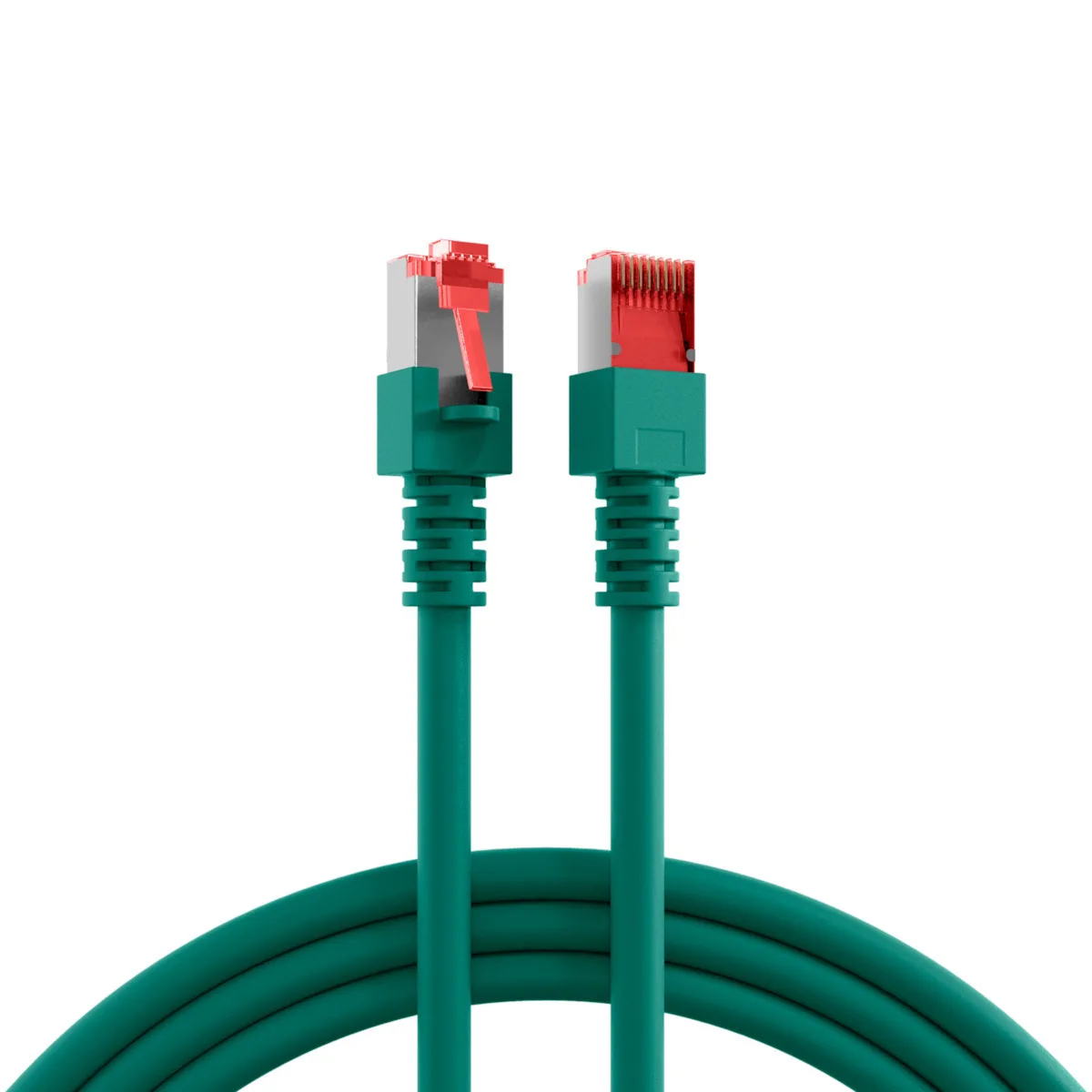 EFB S/FTP Cat.6 (Gigabit) Καλώδιο Δικτύου Ethernet 0.15m Πράσινο K5514.0,15 - Image 1
