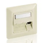 Equip Μονή Πρίζα Δικτύου RJ45 με Πλαίσιο σε Λευκό Χρώμα 760304