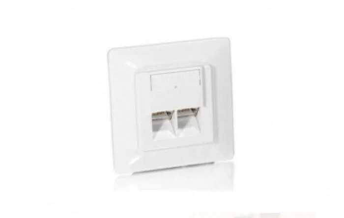 20231219145914_3c784d64.jpeg Equip Διπλή Πρίζα Δικτύου RJ45 με Πλαίσιο Τύπου Cat5 σε Λευκό Χρώμα 125721 - Image 1
