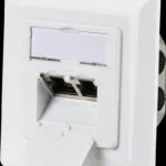 EFB Μονή Πρίζα Δικτύου RJ45 με Πλαίσιο Τύπου Cat6 σε Λευκό Χρώμα EC020400002