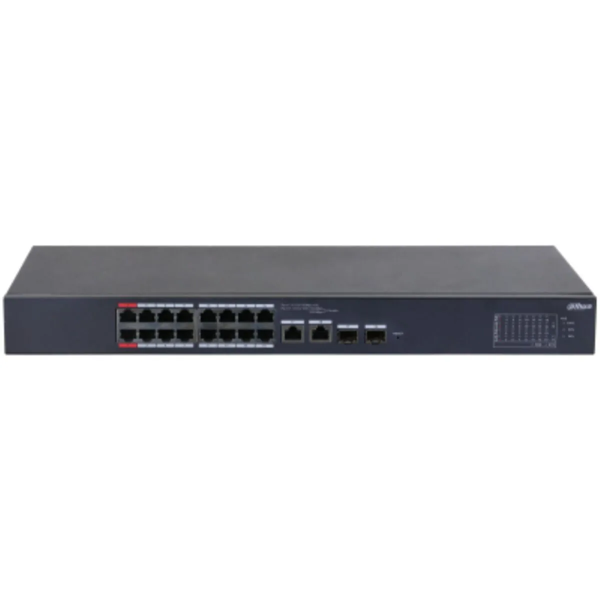 Dahua CS4218-16ET-240 Unmanaged L2 PoE++ Switch με 16 Θύρες Ethernet και 2 SFP Θύρες - Image 1