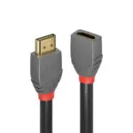 Lindy HDMI 2.0 Premium High Speed 4K 60Hz HDR Cable HDMI male - HDMI female 1m Μαύρο 36476