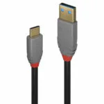 Lindy USB 2.0 Cable USB-C male - USB-A PD Μαύρο 1m 36911