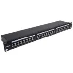Intellinet Patch Panel Shielded για Rack 1U 24 Θυρών cat6a Μαύρο 720861
