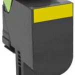Συμβατό Toner για Laser Εκτυπωτή Lexmark 802HY 3000 Σελίδων Κίτρινο High Capacity