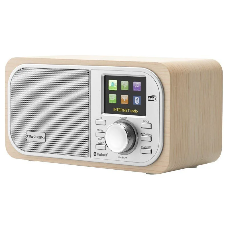 GoGEN IR237BTDAB Επιτραπέζιο Ραδιόφωνο Ρεύματος DAB+ με Bluetooth και USB Καφέ - Image 1