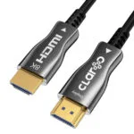 Claroc HDMI 2.1 Ultra High Speed 48Gbps 4K 120Hz HDR VRR Cable HDMI male - HDMI male 50m Μαύρο FEN-HDMI-21-50M