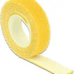 DeLock Hook & Loop Yellow Αυτοκόλλητη Ταινία Χριτς Χρατς Κίτρινη 1mx13mm 18733