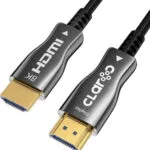 Claroc HDMI 2.1 Ultra High Speed 48Gbps 4K 120Hz HDR VRR Cable HDMI male - HDMI male 40m Μαύρο FEN-HDMI-21-40M