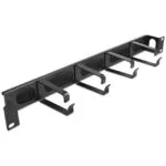 DeLock Οδηγός Καλωδίων 19"/1U rack, 4x Γάντζοι & Βούρτσα 67033 1τμχ