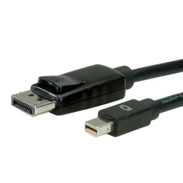 Value Cable DisplayPort male - mini DisplayPort male 1m Μαύρο (11.99.5634) - Image 1