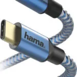 HAMA USB 2.0 Cable USB-C male - USB-C 15W Μπλε 1.5m 00201557