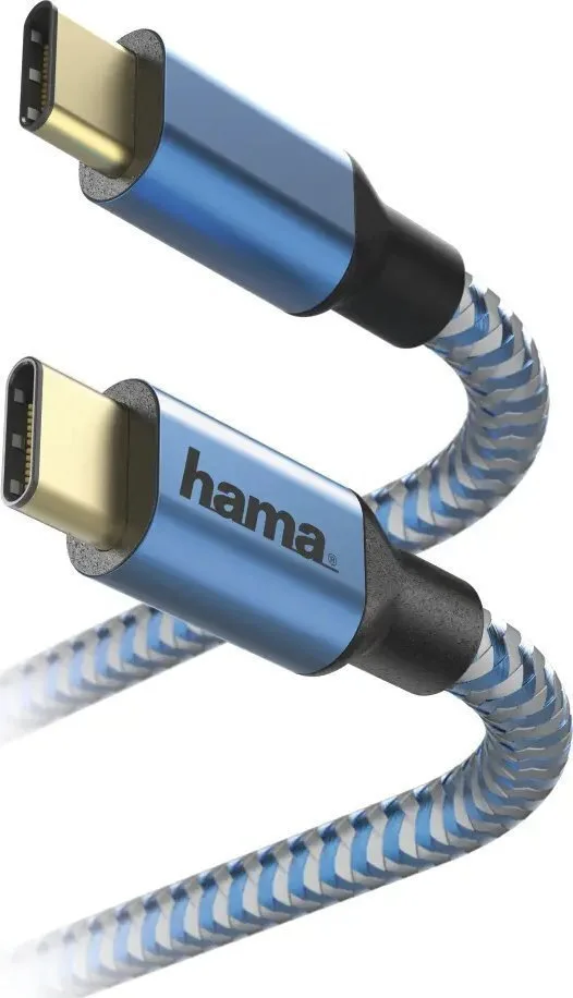 HAMA USB 2.0 Cable USB-C male - USB-C 15W Μπλε 1.5m 00201557 - Image 1