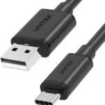 Unitek USB 2.0 Cable USB-C male - USB-A Μαύρο 1m Y-C482BK