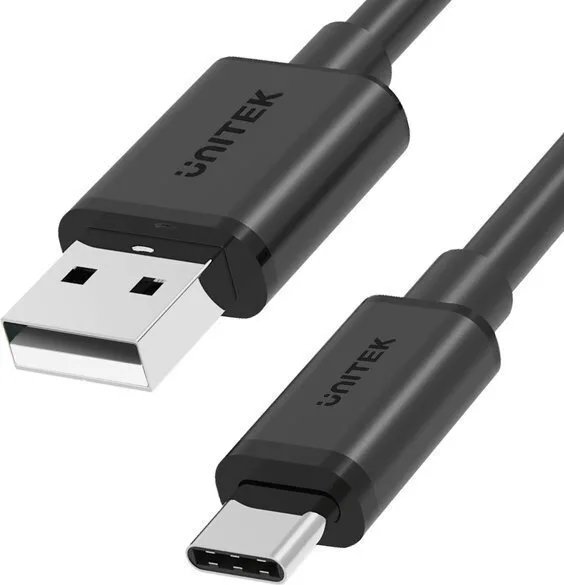 Unitek USB 2.0 Cable USB-C male - USB-A Μαύρο 1m Y-C482BK - Image 1