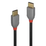 Lindy USB 2.0 Cable USB-C male - USB-C Μαύρο 0.5m 36870