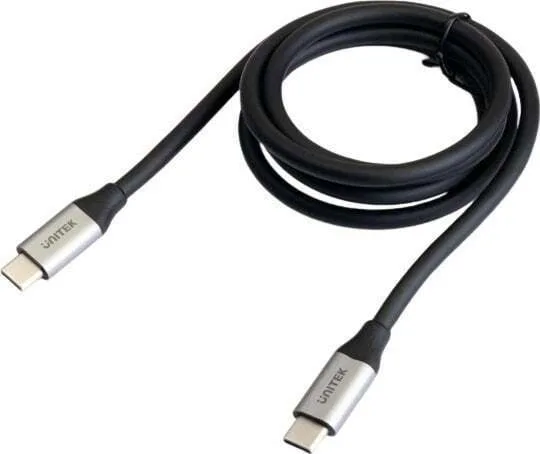 Unitek USB 2.0 Cable USB-C male - USB-C 100W Γκρι 2m C14091ABK - Image 1