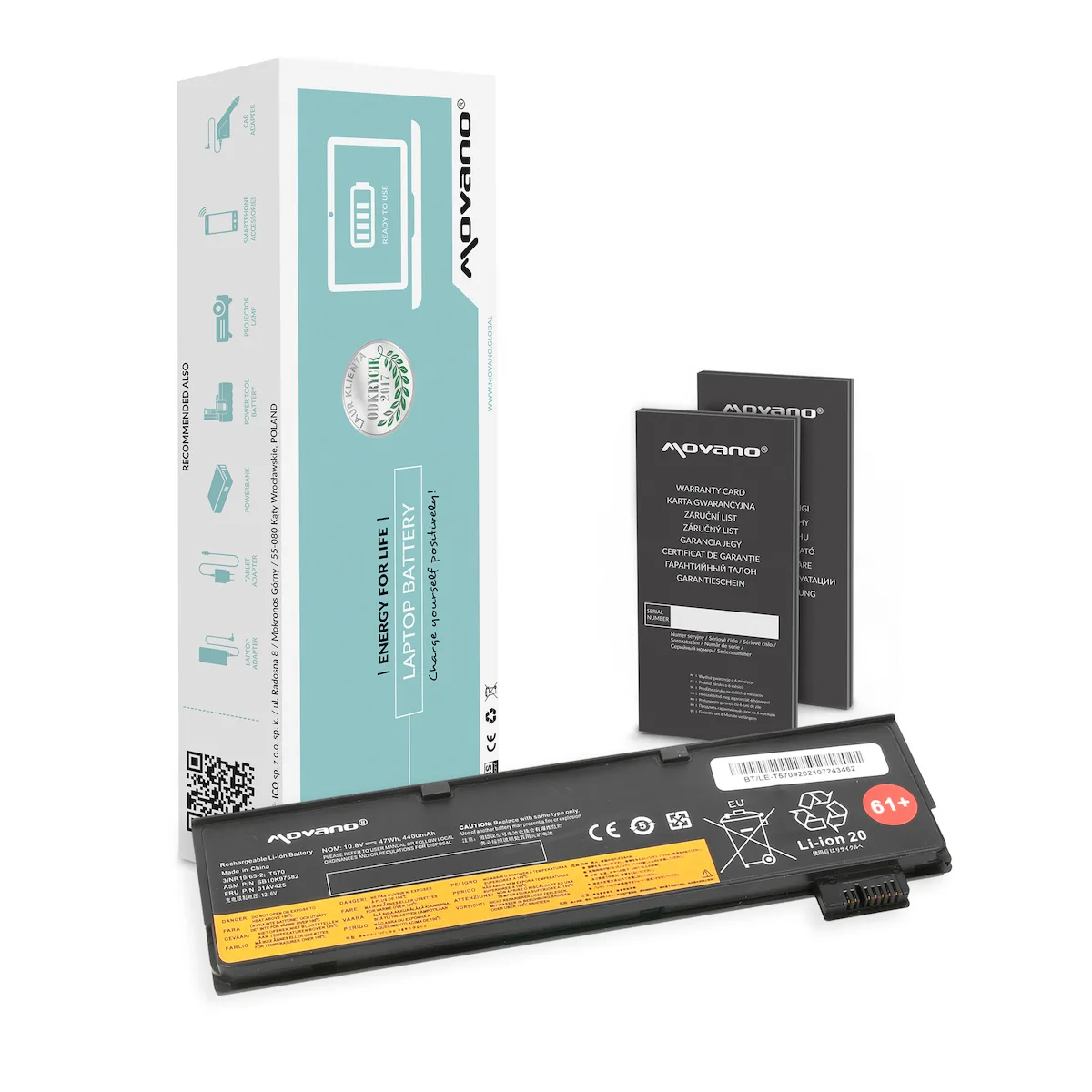 Συμβατή Μπαταρία για Lenovo ThinkPad Lenovo Thinkpad T570. με 4400mAh BT/LE-T570 - Image 1