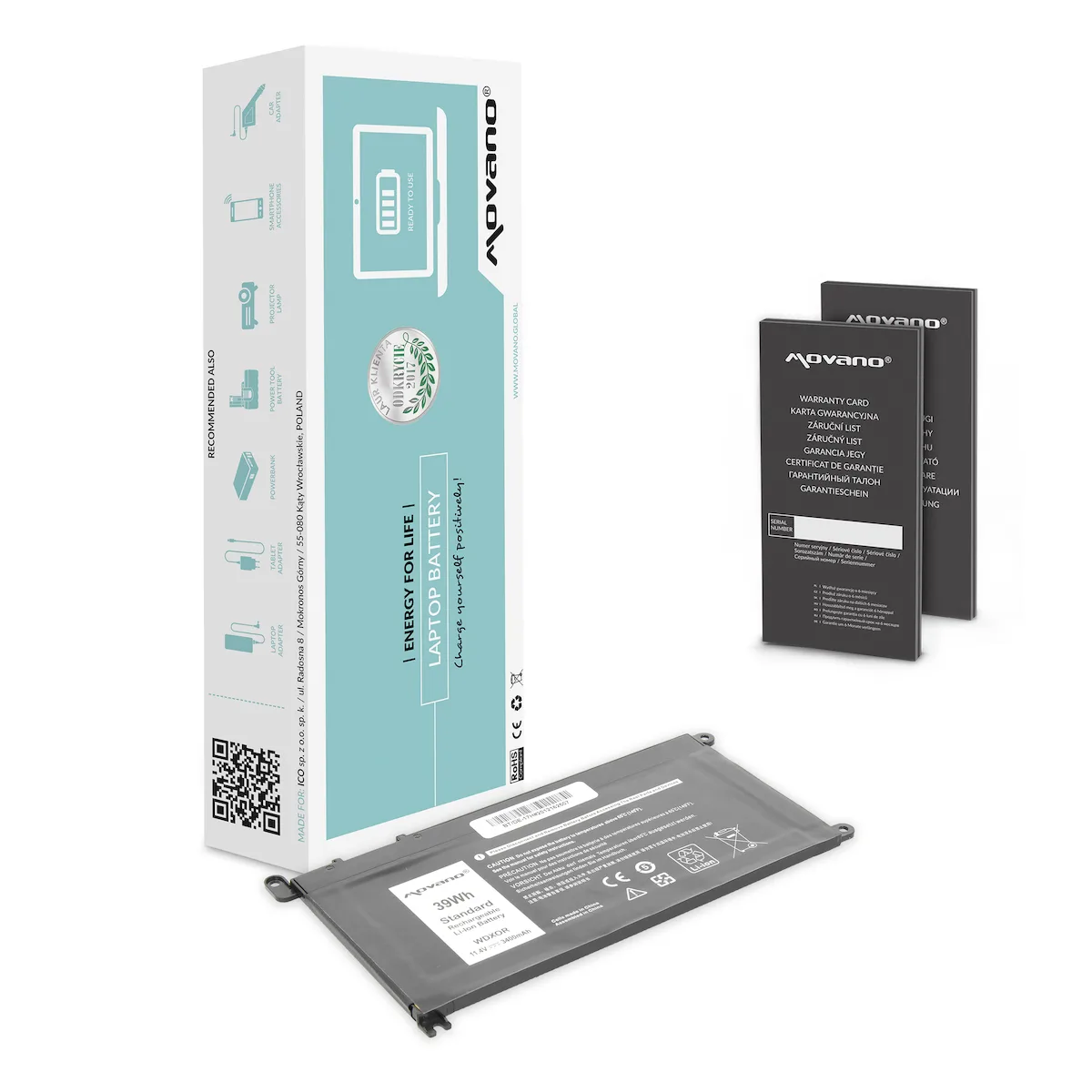 Συμβατή Μπαταρία για Dell Vostro Dell Vostro 14, Inspiron 15 με 3400mAh BT/DE-17H - Image 1