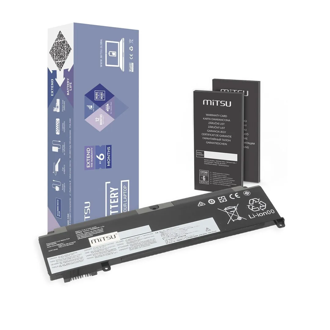 Συμβατή Μπαταρία για Lenovo ThinkPad T460s, T470s με 2140mAh BC/LE-T460S-2 - Image 1