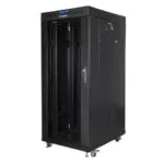 Lanberg Επιδαπέδια Καμπίνα Rack 27U Μαύρο FF01-8227-12BL