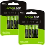 Green Cell Επαναφορτιζόμενες Μπαταρίες AAA Ni-MH 950mAh 1.2V 8τμχ