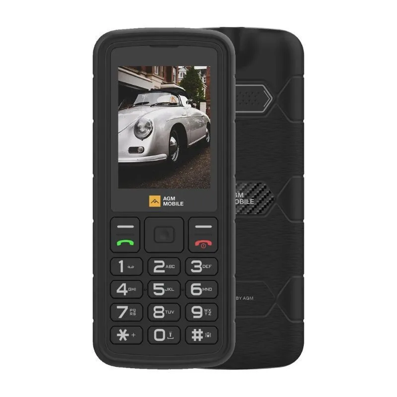 AGM M9 Dual SIM Ανθεκτικό Κινητό με Μεγάλα Κουμπιά (Ελληνικό) Μαύρο - Image 1